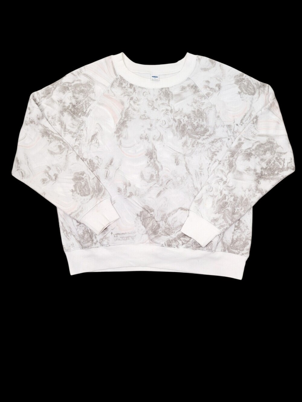 2/$20 Old Navy White & Grey Sweatshirt Top Streetwear Size: Small